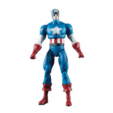 Figura Capitán América Clásico Marvel Select Articulada 18 cms
