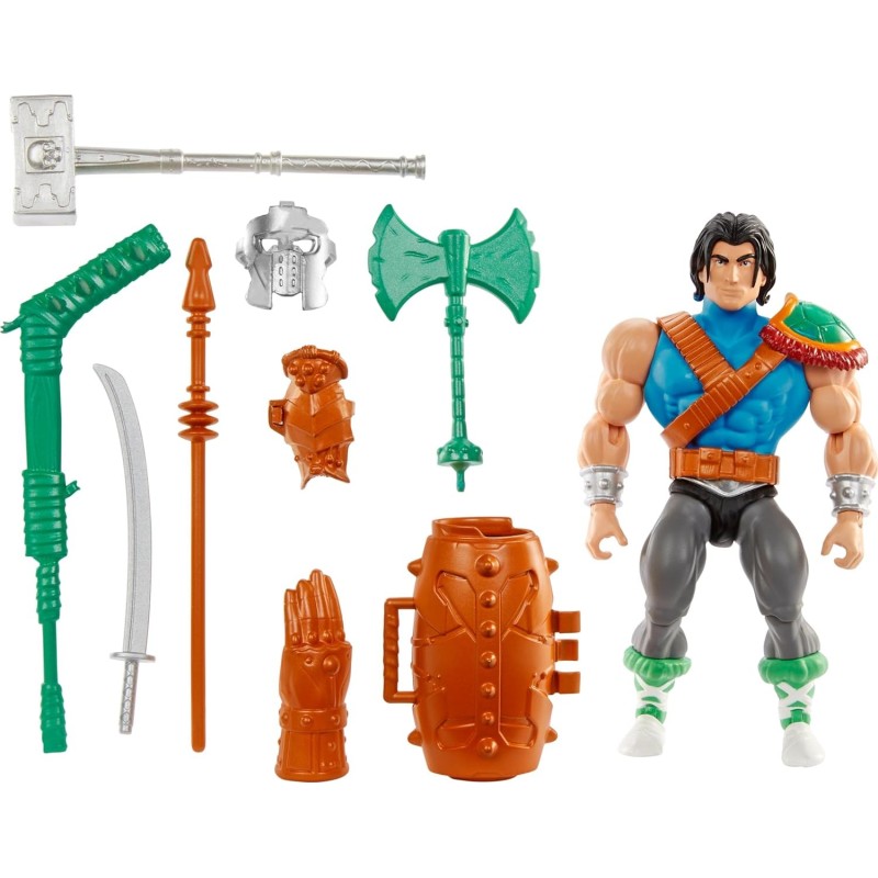 Figura Casey Jones MOTU X TMNT Turtles Of Grayskull Masters Of The Universe Teenage Mutant Ninja Turtles Articulada 14 cms