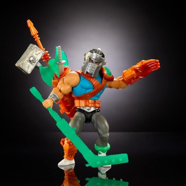 Figura Casey Jones MOTU X TMNT Turtles Of Grayskull Masters Of The Universe Teenage Mutant Ninja Turtles Articulada 14 cms