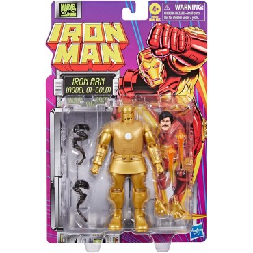 Figura Iron Man (Model 01-Gold) Iron Man Marvel Comics Articulada 15 cms