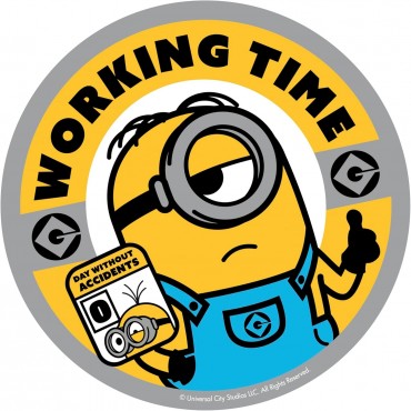 Alfombrilla Ratón Los Minions Working Time Flexible 21 cms