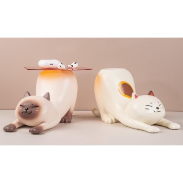 Figura Shitaukeno Neko Siamese Cat 20 cms 