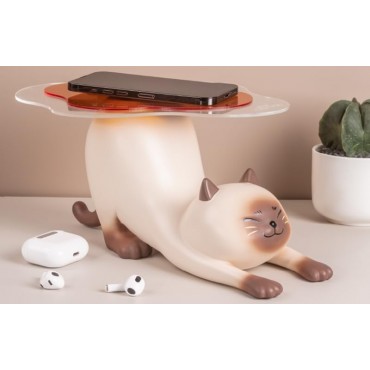 Figura Shitaukeno Neko Siamese Cat 20 cms 