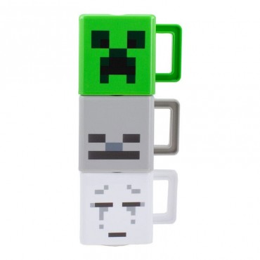 Set 3 Tazas Minecraft 250 mls
