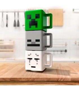 Set 3 Tazas Minecraft 250 mls