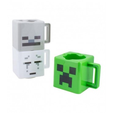 Set 3 Tazas Minecraft 250 mls