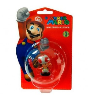 Mini Figura Toad de Colección Super Mario Bros de Nintendo
