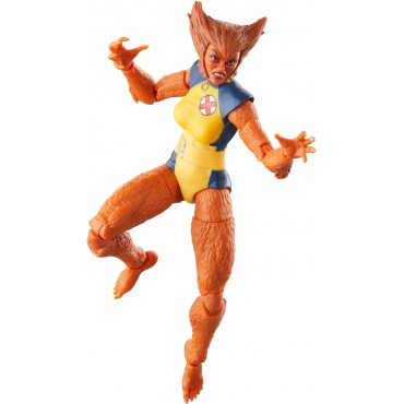 Figura Wolfsbane Marvel Legends Build A Figure Articulada 15 cms