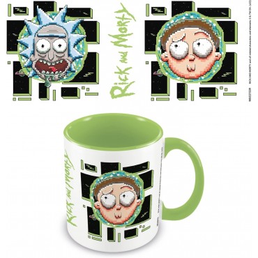 Taza Pixel Breakout Rick & Morty Cerámica 315 mls