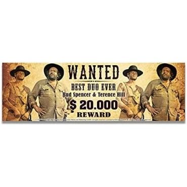 Taza Bud Spencer & Terence Hill Wanted Metálica 330 mls