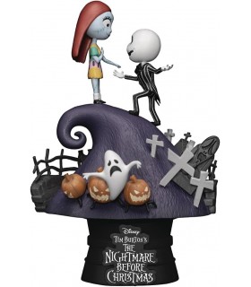 Figura Jack & Sally Pesadilla Antes De Navidad Disney D Stage Diorama 16 cms