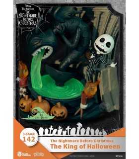 Figura The King Of Halloween Pesadilla Antes De Navidad Disney D Stage Diorama 16 cms