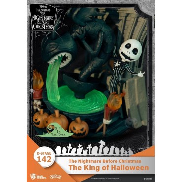 Figura The King Of Halloween Pesadilla Antes De Navidad Disney D Stage Diorama 16 cms