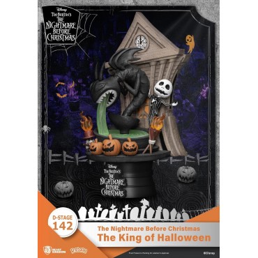 Figura The King Of Halloween Pesadilla Antes De Navidad Disney D Stage Diorama 16 cms
