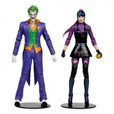 Set Figuras The Joker & Punchline DC Multiverse Articuladas 18 cms