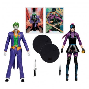 Set Figuras The Joker & Punchline DC Multiverse Articuladas 18 cms