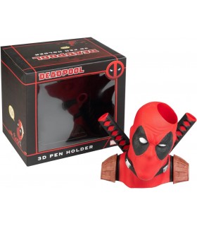 Lapicero 3D Cabeza Deadpool Marvel 18 cms