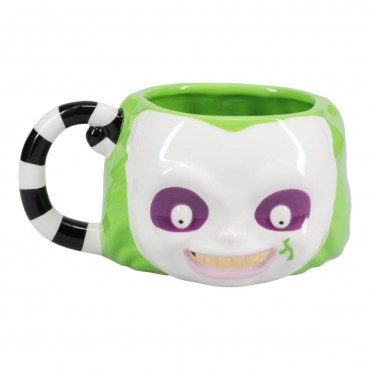 Taza 3D Cabeza Beetlejuice Cerámica 380 mls