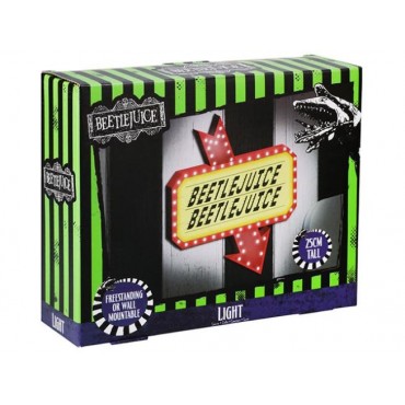 Lámpara Cartel Beetlejuice 22 x 25 cms