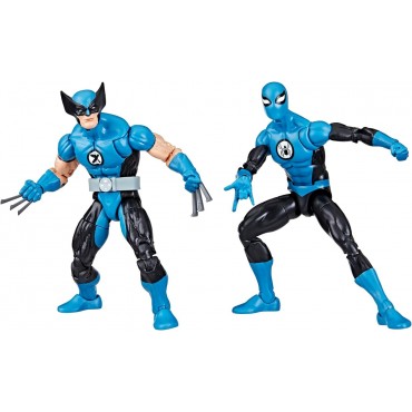 Set Figuras Wolverine & Spider-Man Fantastic Four Marvel Legends Los Cuatro Fantásticos Articuladas 15 cms