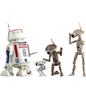 Set Figuras R5-D4, BD-72 & Pit Droids Star Wars The Mandalorian Black Series Articuladas 12 cms