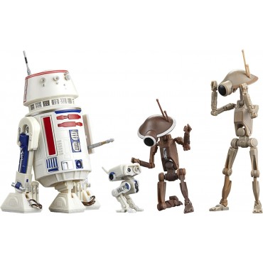 Set Figuras R5-D4, BD-72 & Pit Droids Star Wars The Mandalorian Black Series Articuladas 12 cms