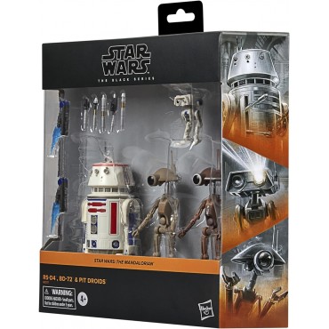 Set Figuras R5-D4, BD-72 & Pit Droids Star Wars The Mandalorian Black Series Articuladas 12 cms