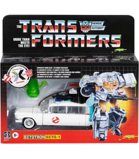 Figura Electotron Ecto 1 Transformers X Ghostbusters Cazafantasmas Articulada 15 cms