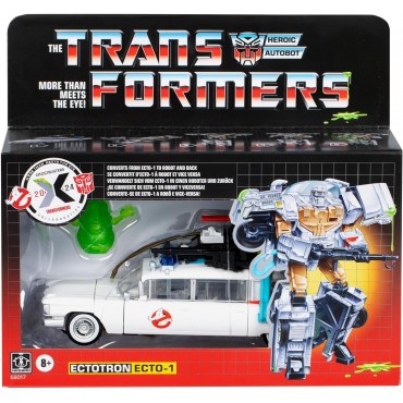 Figura Electotron Ecto 1 Transformers X Ghostbusters Cazafantasmas Articulada 15 cms