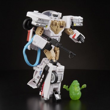Figura Electotron Ecto 1 Transformers X Ghostbusters Cazafantasmas Articulada 15 cms