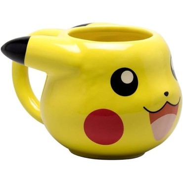 Taza Pikachu 3D Pokémon Cerámica 500 mls