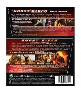 Ghost Rider. el Motorista Fantasma + Ghost Rider: Espíritu de Venganza [Blu-ray] (2007,2012) Ghost Rider + Ghost Rider: Spirit o