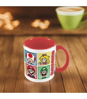 Taza Super Mario Bros Personajes Nintendo Cerámica 320 mls