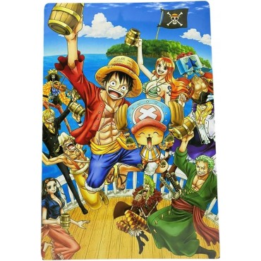 Placa Decorativa One Piece Metálica Cuadro Póster HD