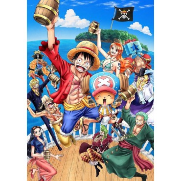Placa Decorativa One Piece Metálica Cuadro Póster HD