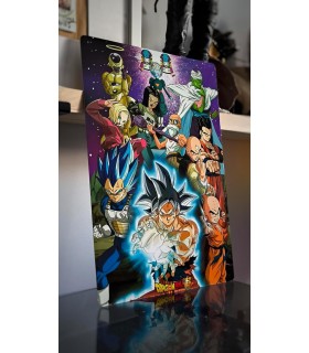 Placa Decorativa Dragon Ball Metálica Cuadro Póster HD
