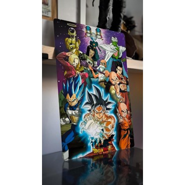 Placa Decorativa Dragon Ball Metálica Cuadro Póster HD