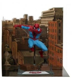 Figura The Amazing Spider-Man Marvel Estatua Diorama Gold Label 18 cms