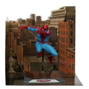 Figura The Amazing Spider-Man Marvel Estatua Diorama Gold Label 18 cms