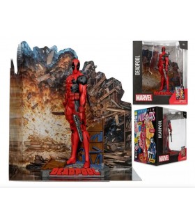 Figura Deadpool Marvel Estatua Diorama 18 cms