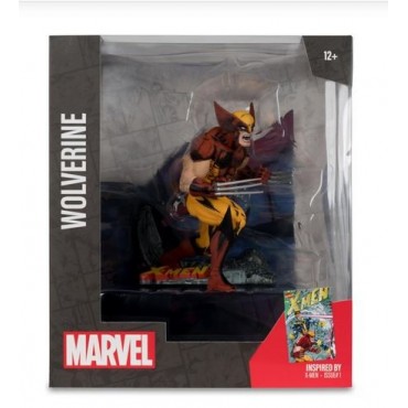 Figura Wolverine Lobezno X-Men Marvel Estatua Diorama 18 cms