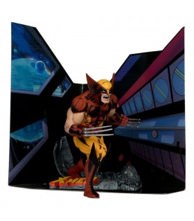 Figura Wolverine Lobezno X-Men Marvel Estatua Diorama 18 cms