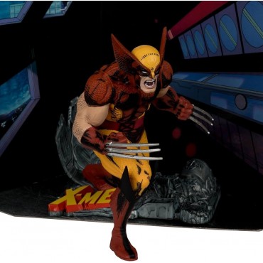 Figura Wolverine Lobezno X-Men Marvel Estatua Diorama 18 cms