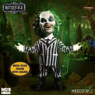 Figura Beetlejuice Que Habla Talking Beetlejuice Mega Scale 38 cms