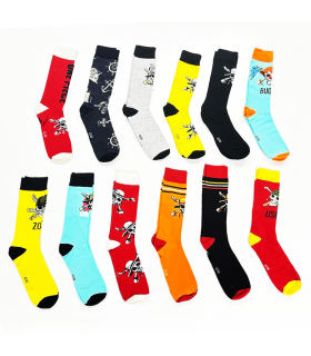 Caja De Regalo 12 Calcetines One Piece Edición Limitada Talla 41/46