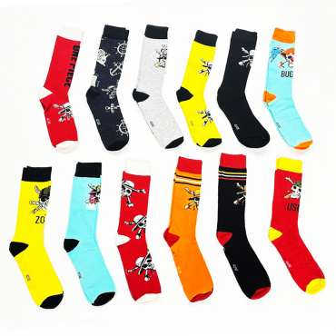 Caja De Regalo 12 Calcetines One Piece Edición Limitada Talla 41/46