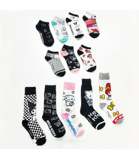 Caja De Regalo 12 Calcetines Hello Kitty Edición Limitada Talla 35/41