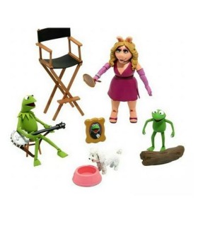 Set 2 Figuras Kermit & Miss Peggy The Muppets Los Teleñecos Articuladas 11 cms