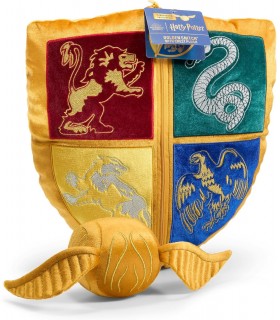 Set 2 Cojines Snitch Dorada Y Escudo Hogwarts Harry Potter