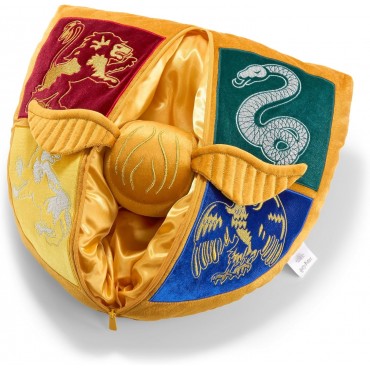 Set 2 Cojines Snitch Dorada Y Escudo Hogwarts Harry Potter